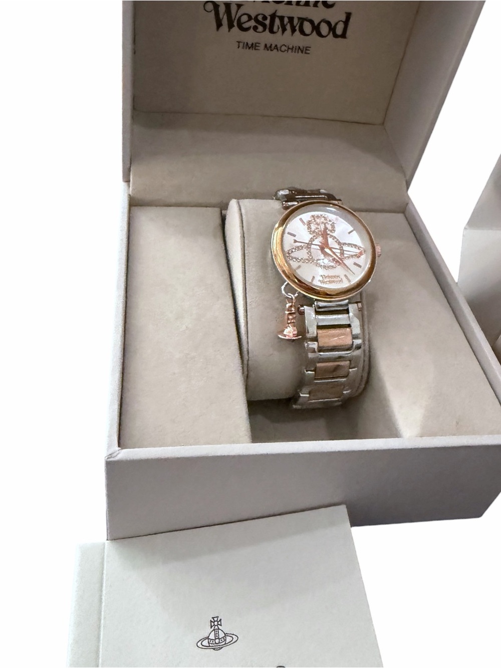 Vivienne Westwood Women's Rose Gold and Silver Bracelet Watch new